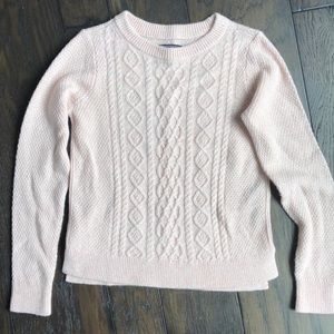 Abercrombie & Fitch Nude Cable Knit Sweater XXS